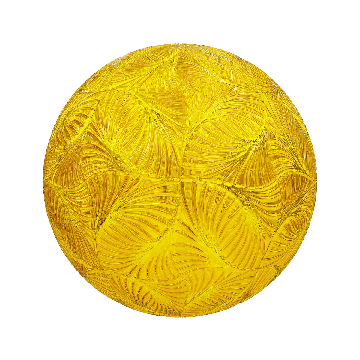 Yellow Patterned Glass PBR Texture