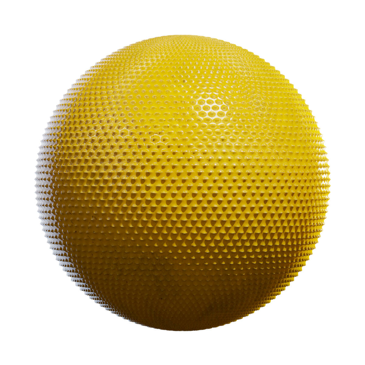 Yellow Patterned Plastic PBR Texture