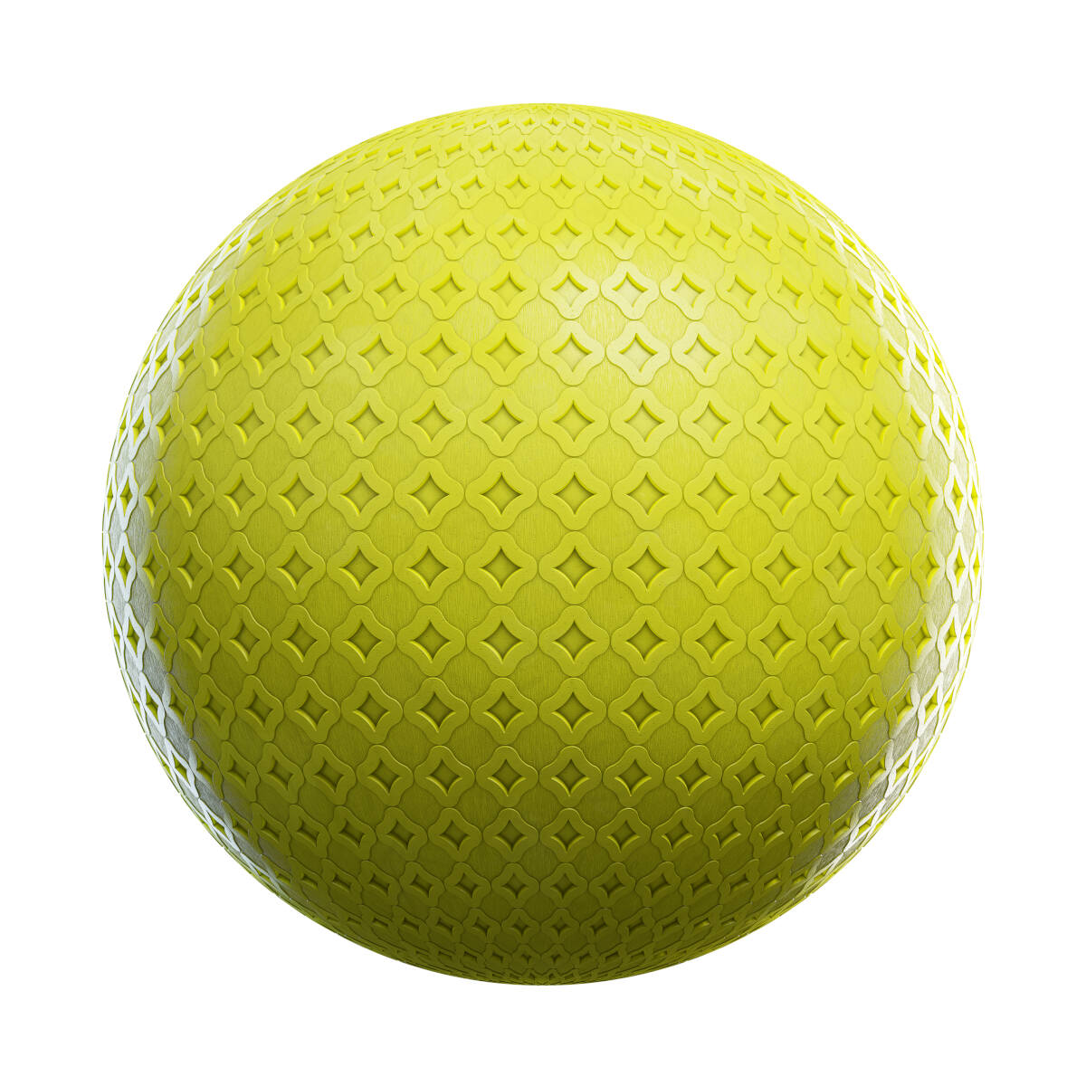 Yellow Patterned Plastic PBR Texture