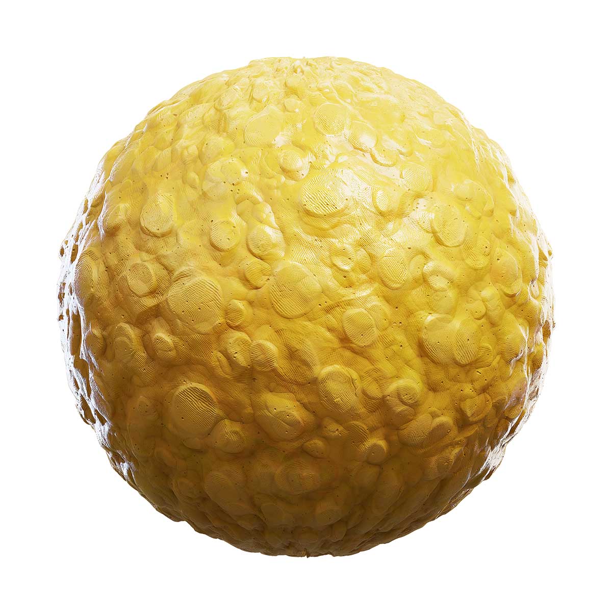 Yellow Sculpting Clay PBR Texture