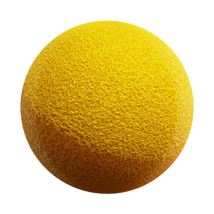 Yellow Spondage PBR Texture