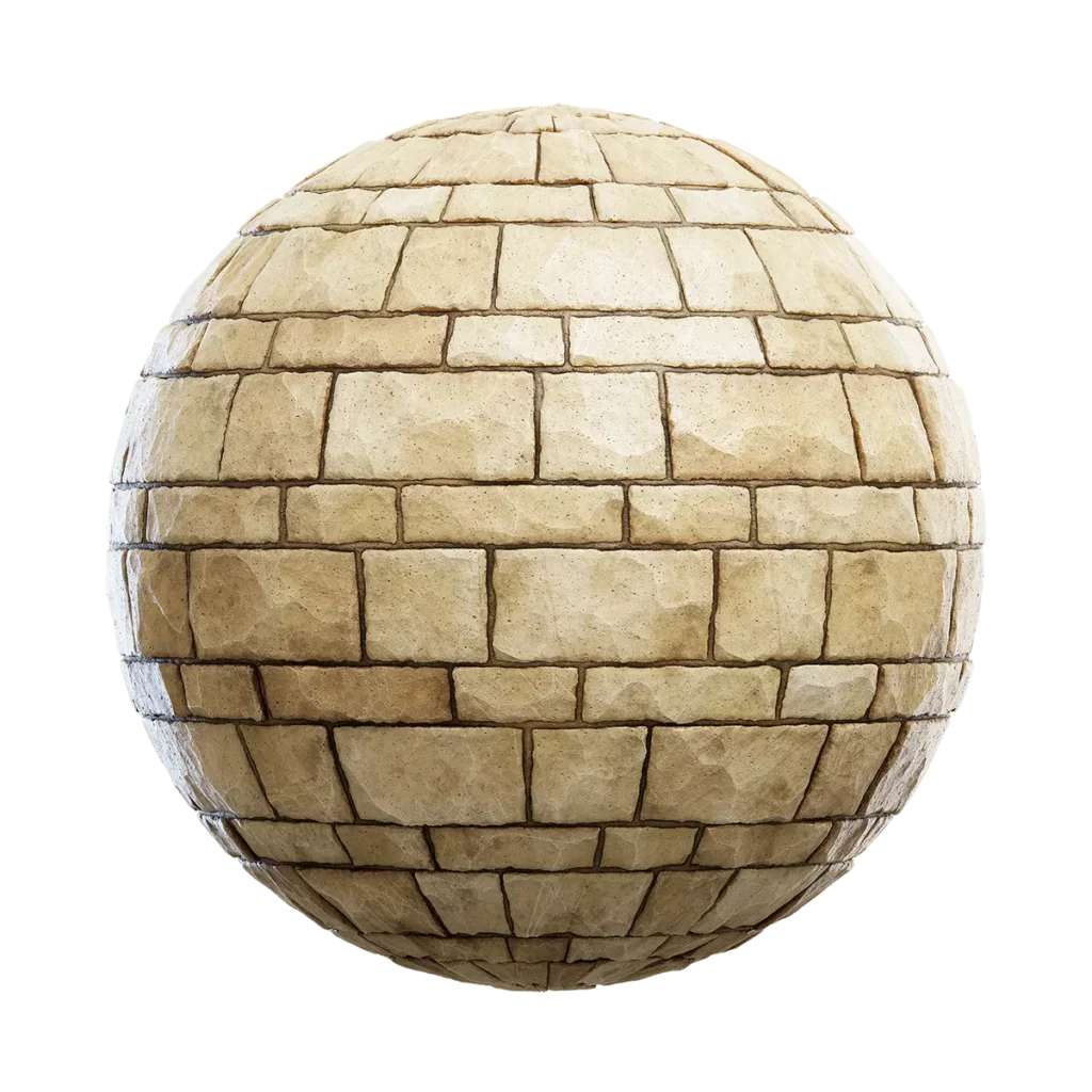 Beige Stone Slab Wall (4514)