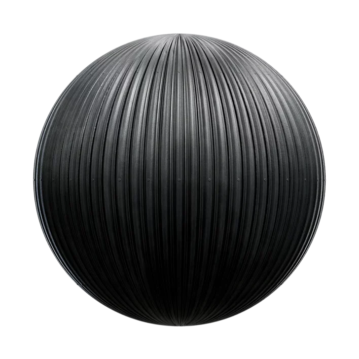 Black Metal Panel Fence (4773)
