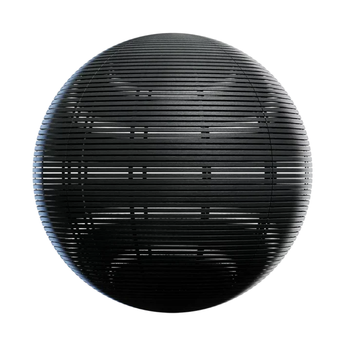 Black Wooden Fence (4748)
