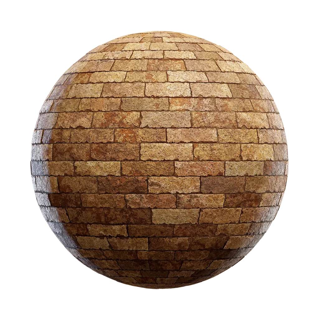 Brown Stone Brick Wall (4521)