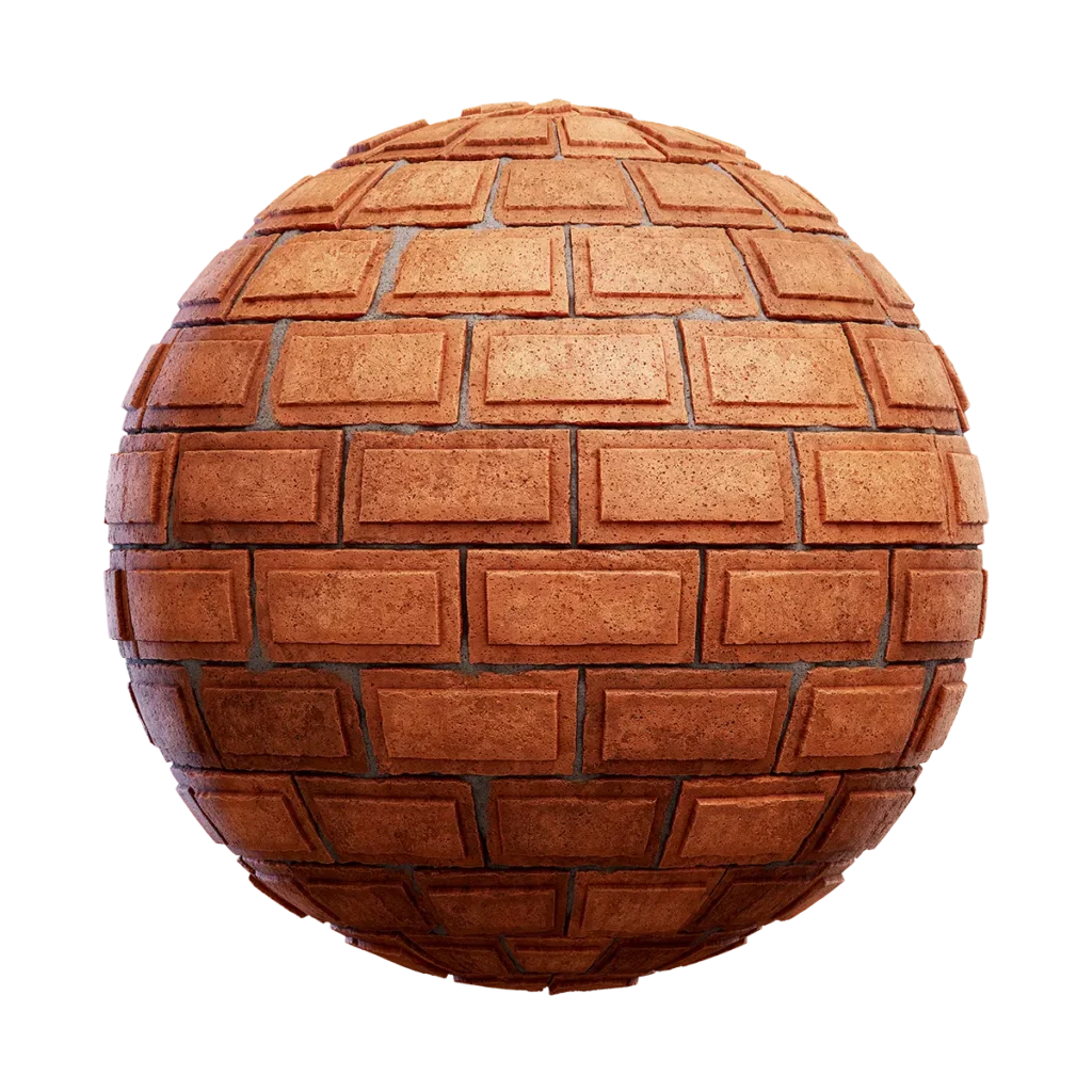 Brown Stone Brick Wall (4590)