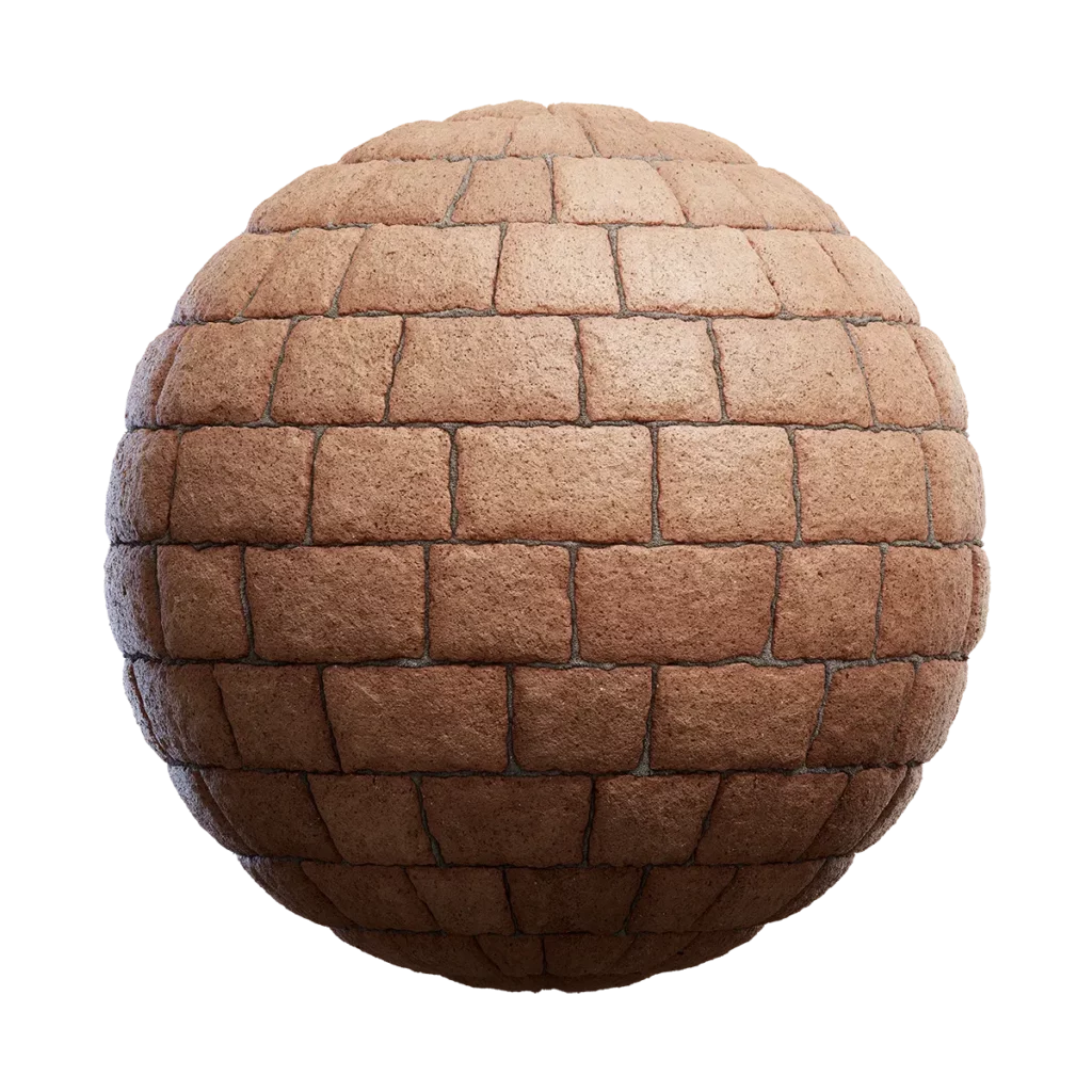 Brown Stone Slab Wall (4597)