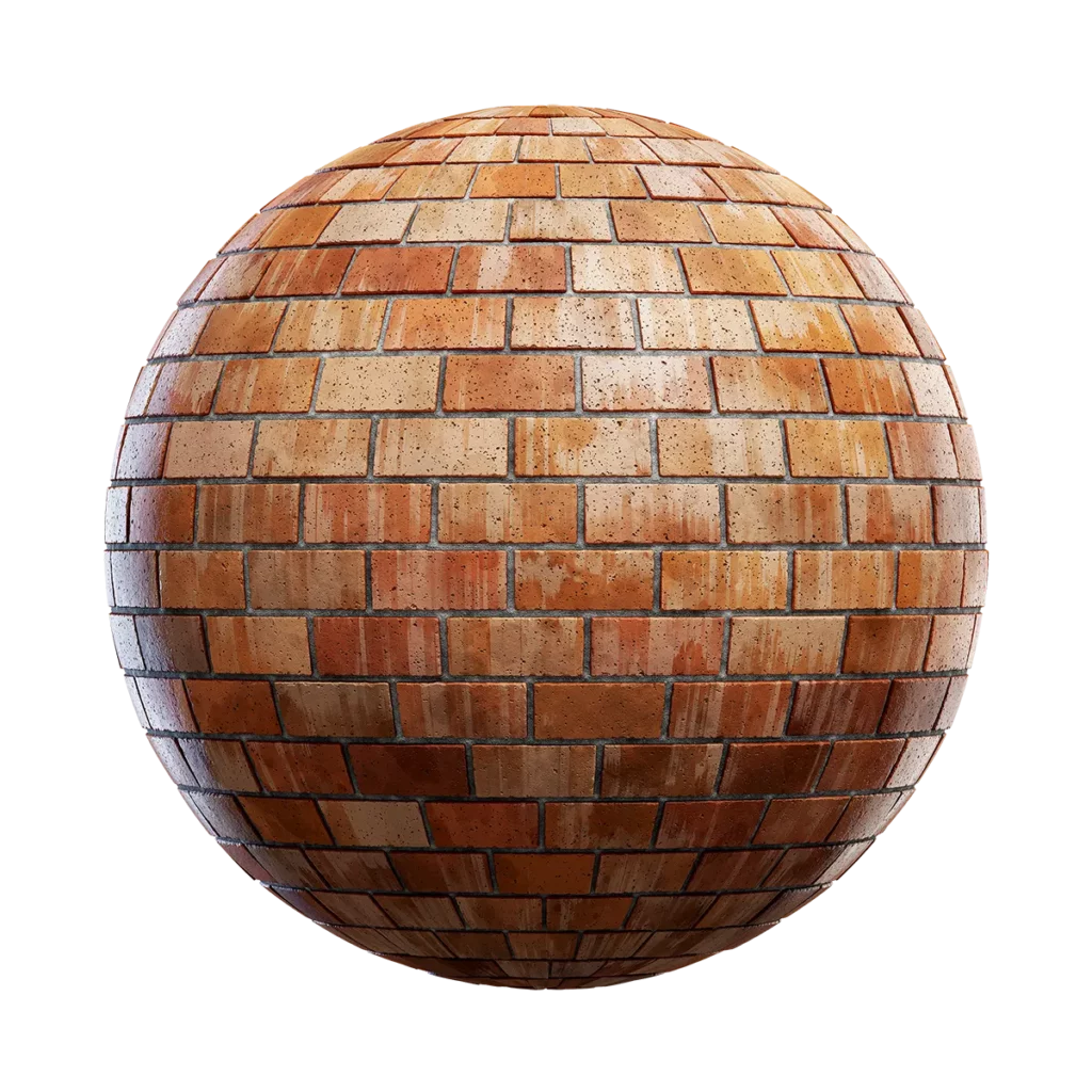 Dirty Brown Brick Wall (4562)