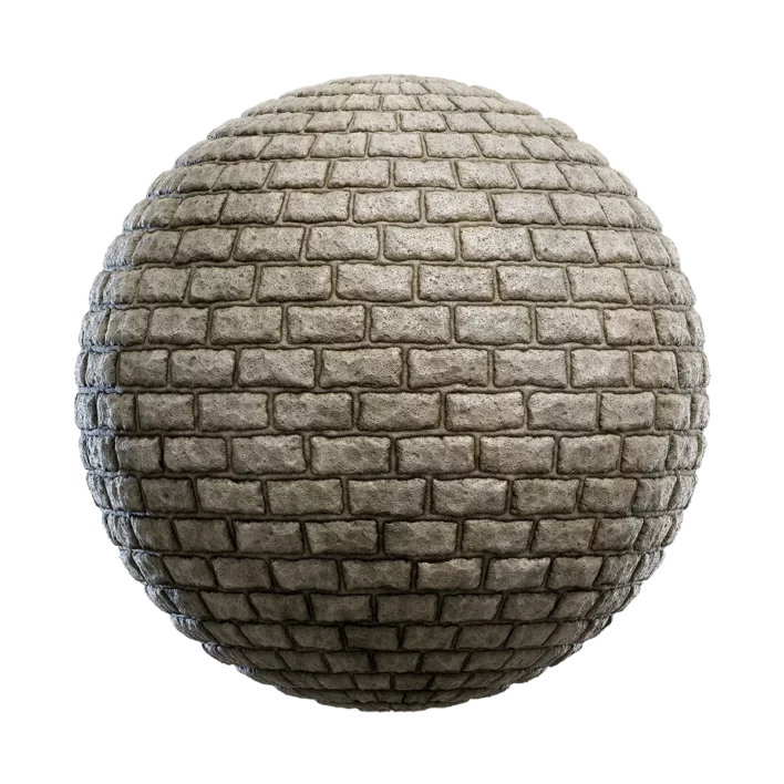Grey Stone Brick Wall (4520)