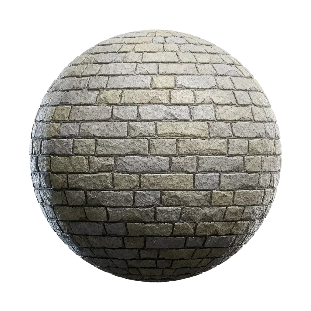 Grey Stone Brick Wall (4526)