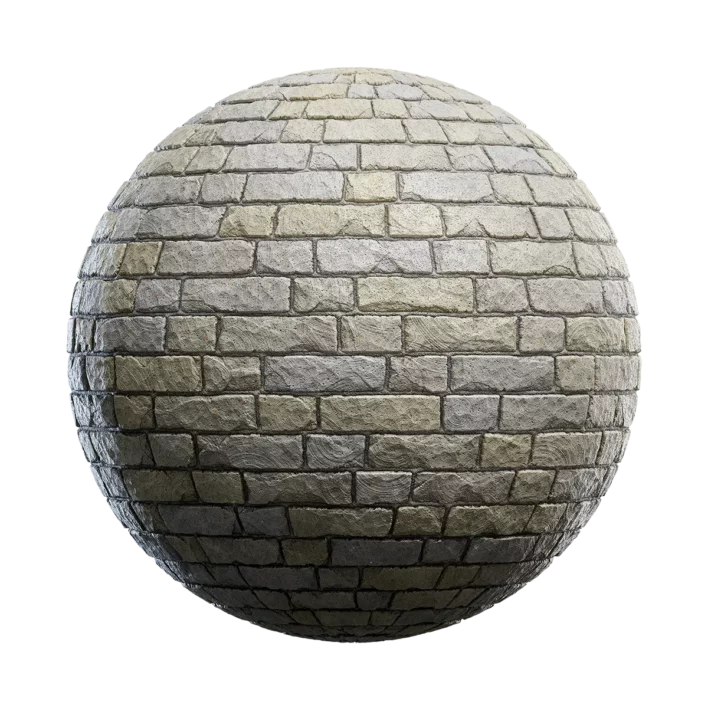 Grey Stone Brick Wall (4526)