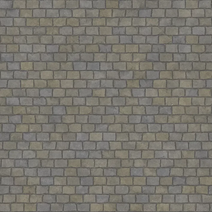 Grey Stone Brick Wall PBR Texture