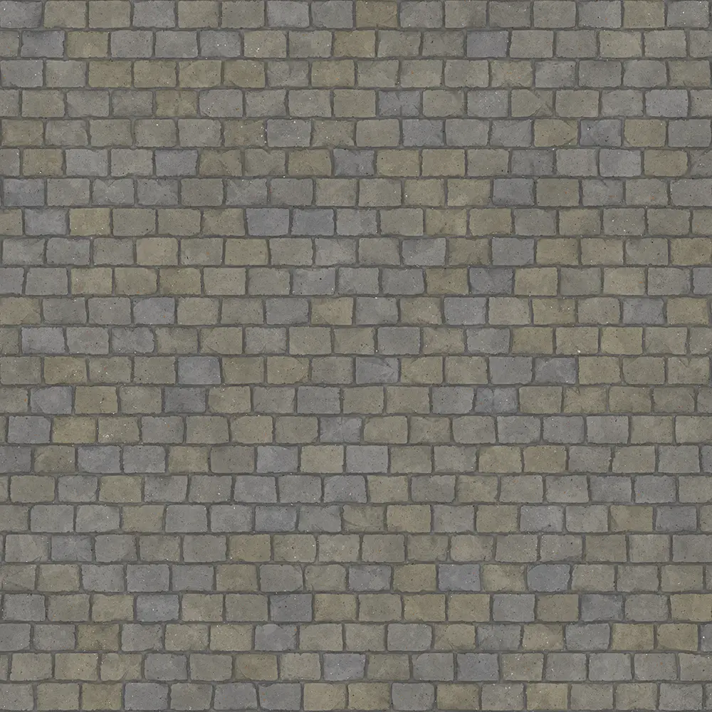 Grey Stone Brick Wall PBR Texture