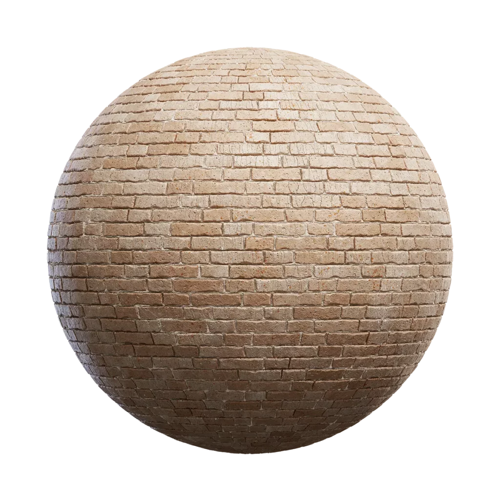 Old Beige Brick Wall (4593)