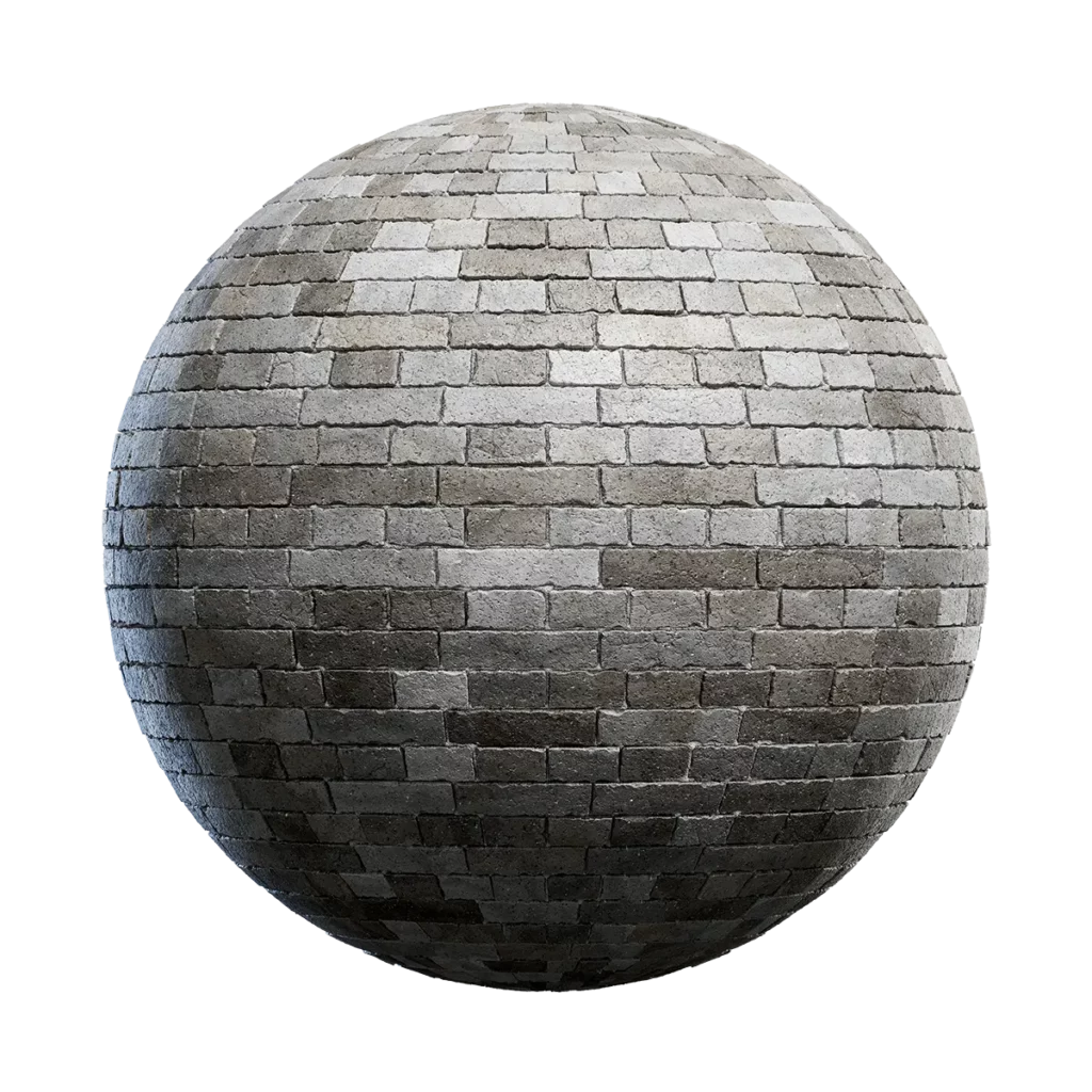 Old Grey Brick Wall (4572)