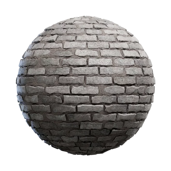 Rough Grey Brick Wall (4586)