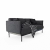 2-Seat Grey Sofa - Image 2