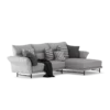 Grey 3-Seat Corner Sofa - Image 2
