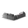 Grey 4-Seat Corner Sofa - Image 3