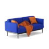 2-Seat Blue Sofa - Image 2