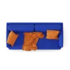 2-Seat Blue Sofa - Image 4