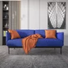 2-Seat Blue Sofa - Image 5