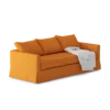 3-Seat Orange Sofa - Image 2