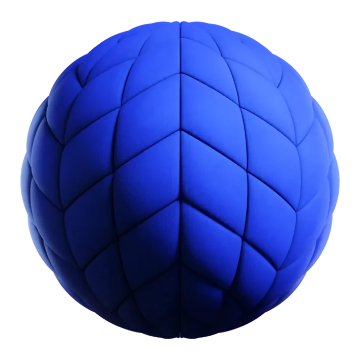 Blue Fabric Wall Panel (4855)