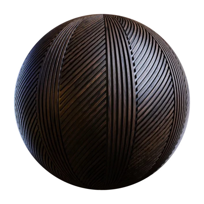 Dark Wooden Wall Panel (4861)
