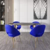 Black Top Golden Dining Table - Image 5