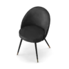 Dark Grey Velvet Dining Chair - Image 3