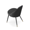 Dark Grey Velvet Dining Chair - Image 4