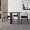 Dark Wooden Round Dining Table - Image 5