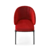 Red Velvet Dining Chair - Image 4