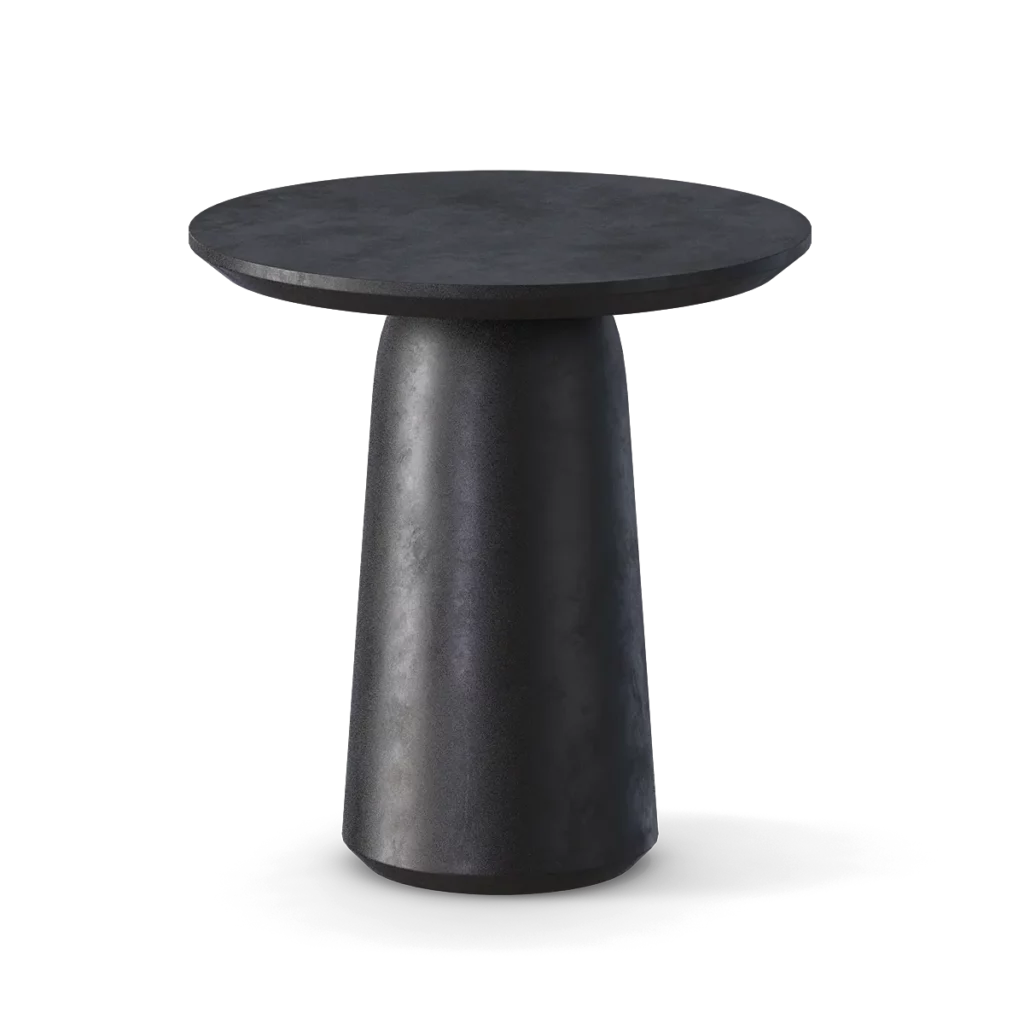 Round Black Modern Coffee Table