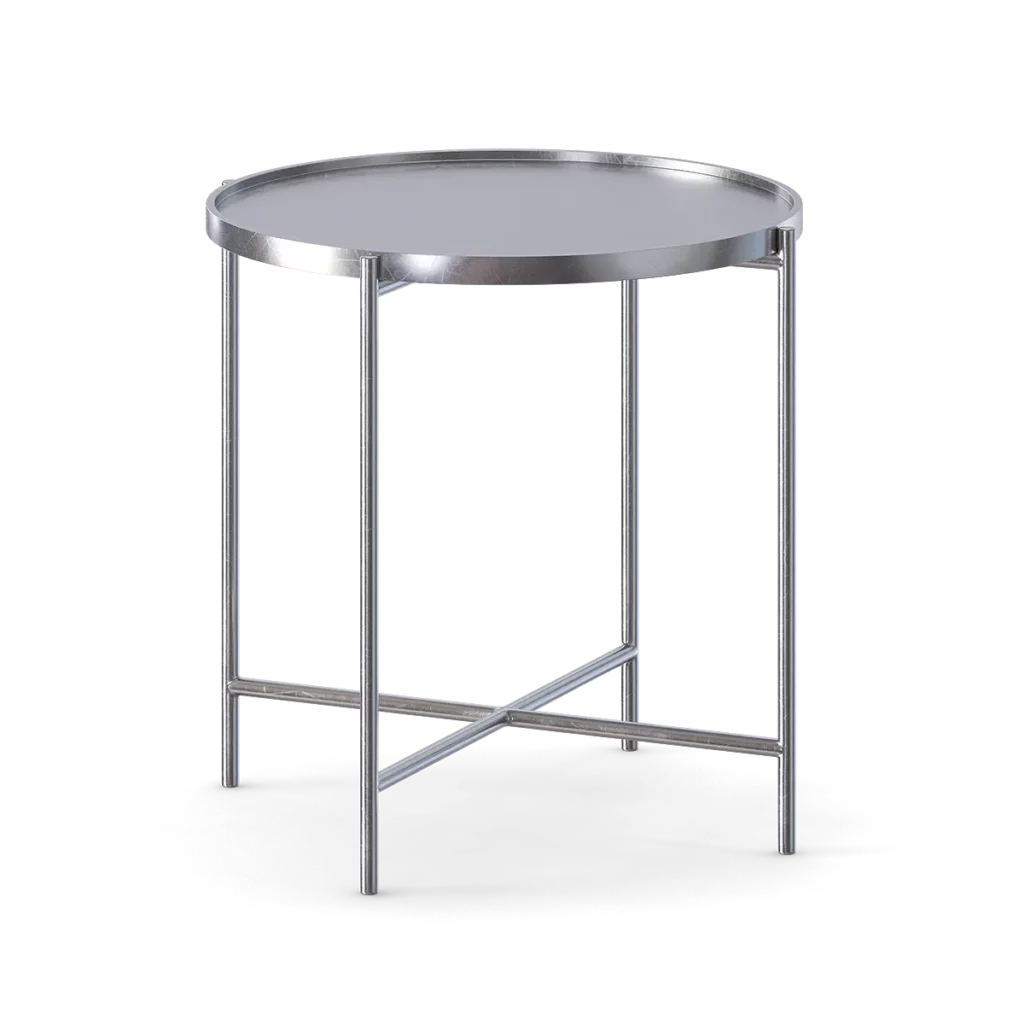 Round Tall Metal Coffee Table
