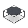 Square Black Modern Coffee Table - Image 4