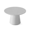 Round White Modern Coffee Table - Image 2