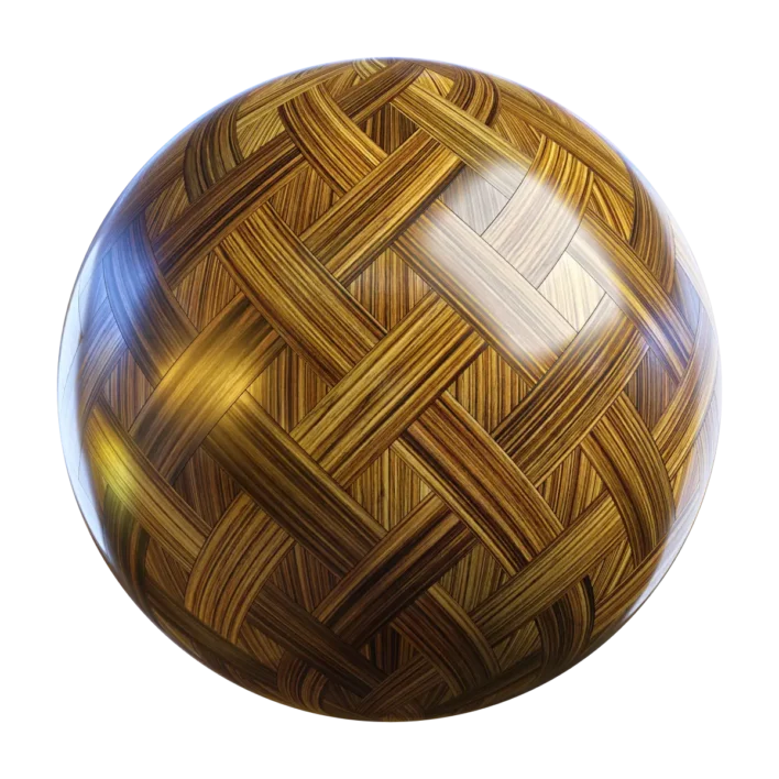 Bamboo Basketweave Wood Parquet (4984)