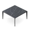 Black Marble Square Dining Table - Image 3