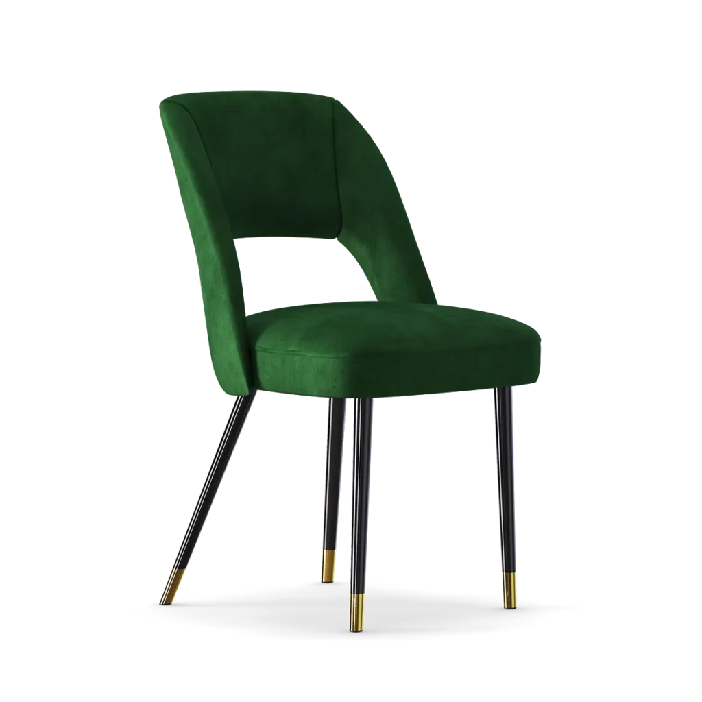 Green Velvet Dining Chair