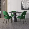 Green Velvet Dining Chair - Image 5