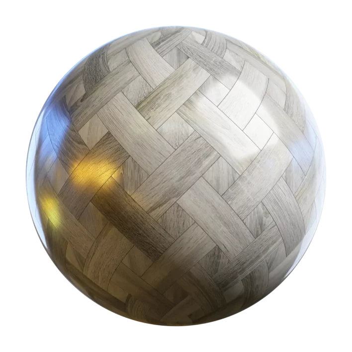 Grey Basketweave Wood Parquet (4977)
