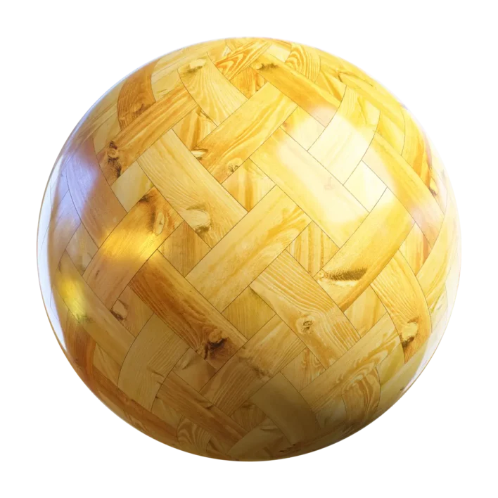 Pine Basketweave Wood Parquet (4979)