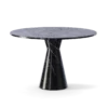 Round Black Marble Dining Table - Image 2