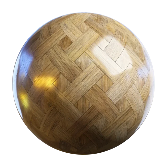 Smooth Basketweave Wood Parquet (4986)