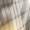 Patterned Beige And Silver Curtains (5067) - Image 2