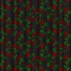 Patterned Rose And Black Curtains (5068) - Image 4