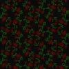 Patterned Rose And Black Curtains (5068) - Image 11