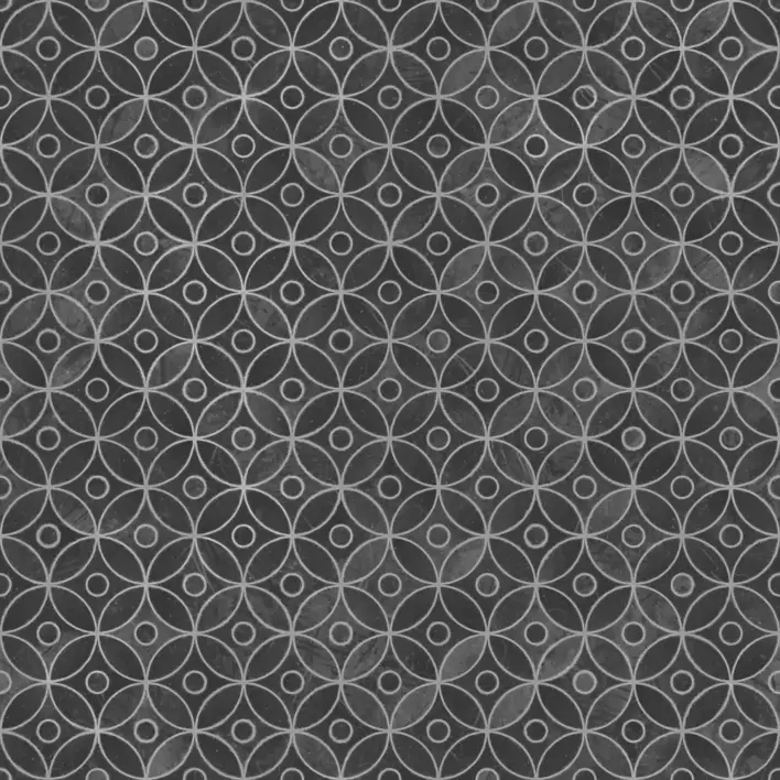 Beige Circular Patterned Tiles PBR Texture